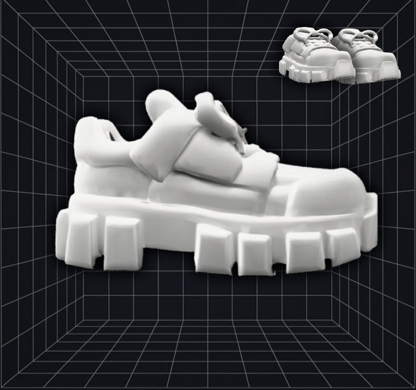 Puffy White Sneakers / Fits All Models / Roblox 3D Model Files / Compatible with Roblox Studio, avatar & character game asset (.obj file with a texture)