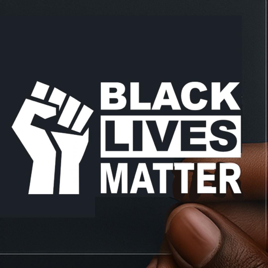 2 x Black Lives Matter BLM Sticker - The Original Protest Decal 4" or 5" WIDTH (Permanent Vinyl)