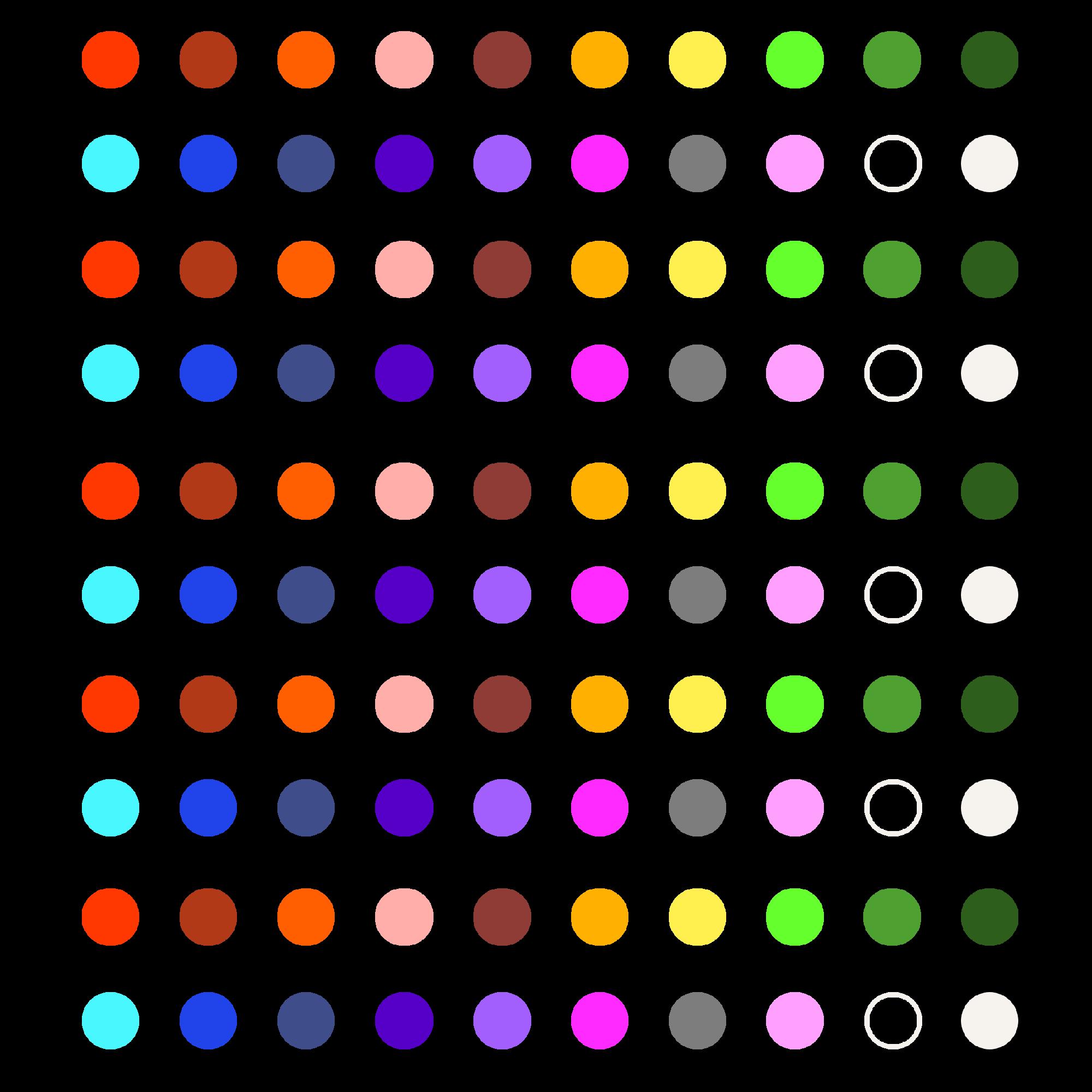 2mm-10mm Circle Stickers (x 100 Sheet) mini hobonichi bullet journal small calendar mark stickers decals