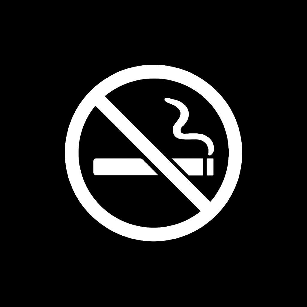 4 PACK No Smoking Sign Decal / no smoking symbol sticker, smoking prohibited decal, car window warning, business entrance decal