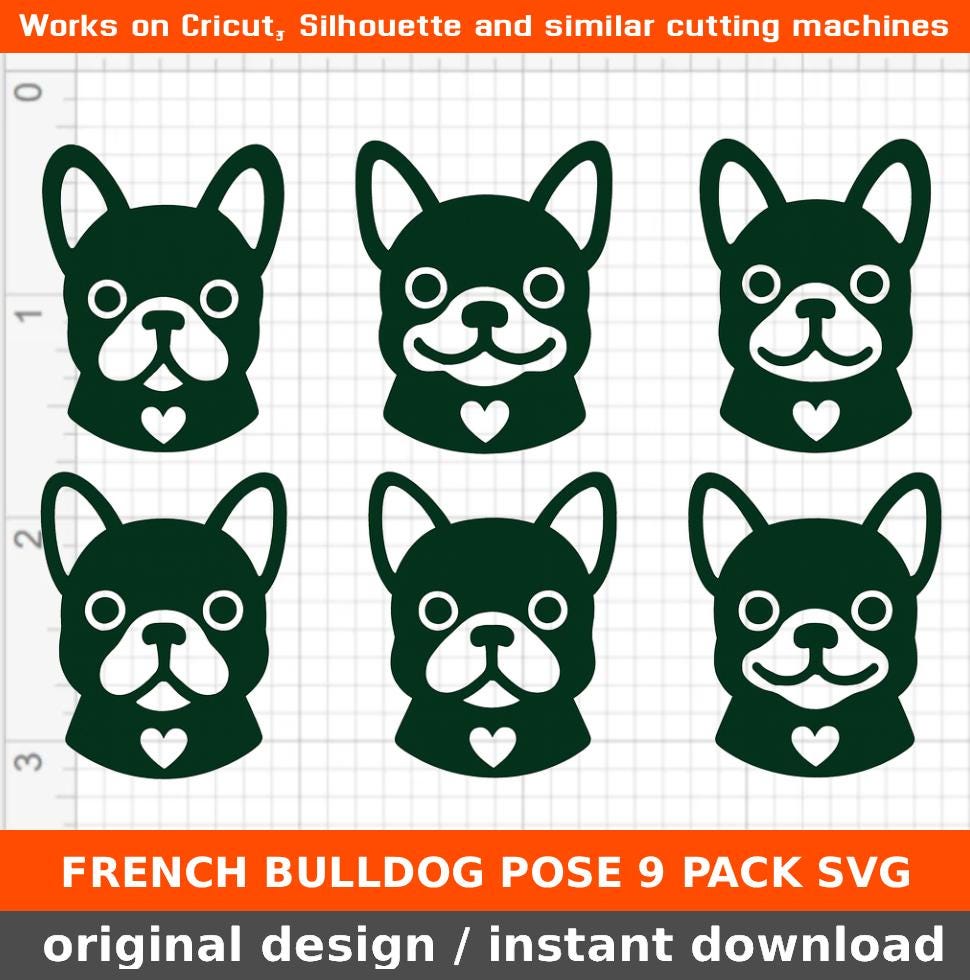 Beagle Head with Heart SVG Bundle / Beagle Dog SVG / Cricut Silhouette Cutting Files / Beagle Clip Art for Pet Craft Projects