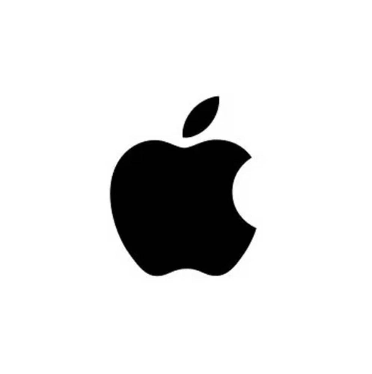 Black Apple Logo Decal: Vinyl Sticker for MacBook, iPhone, Car - Holographic, Glow-in-Dark (Sheet of 2)