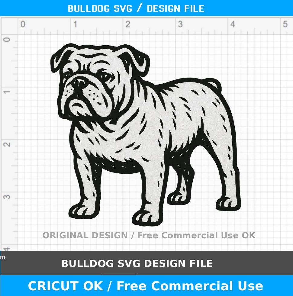 Bulldog SVG / free commercial use / dog side view silhouette, cricut silhouette cutting file, pet svg for shirts stickers mugs wood crafts