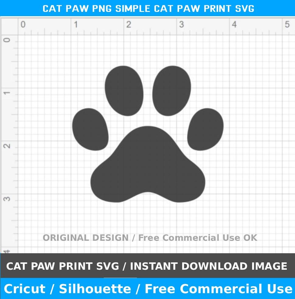 Cat Paw SVG Bundle / 9 Pack Circle Cat Paw Prints for Cricut & Silhouette, Cat Paw Stickers, Pet Lover Digital Download