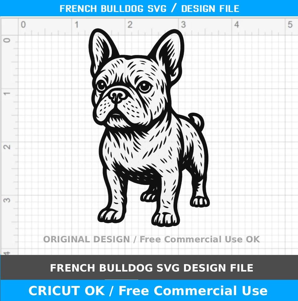 french bulldog svg, frenchie dog body silhouette, cricut silhouette cutting file, dog svg for crafts, wood burning, free commercial use