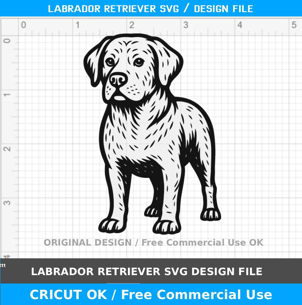 Labrador Retriever SVG / 33 Degree Angle / lab svg / dog svg / cricut silhouette cutting file / wood burning (free commercial use)