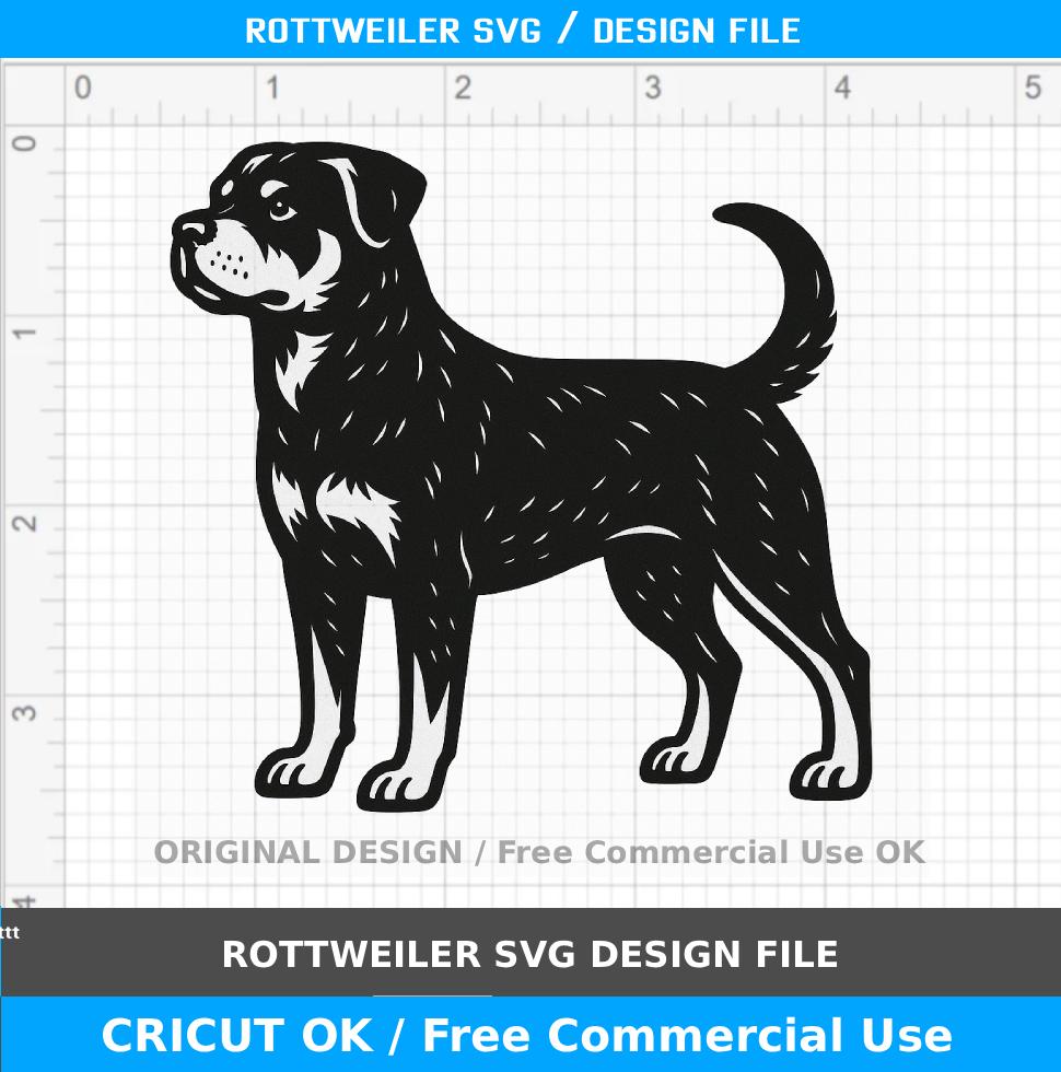 Rottweiler SVG / Cricut / Silhouette / Free Commercial Use
