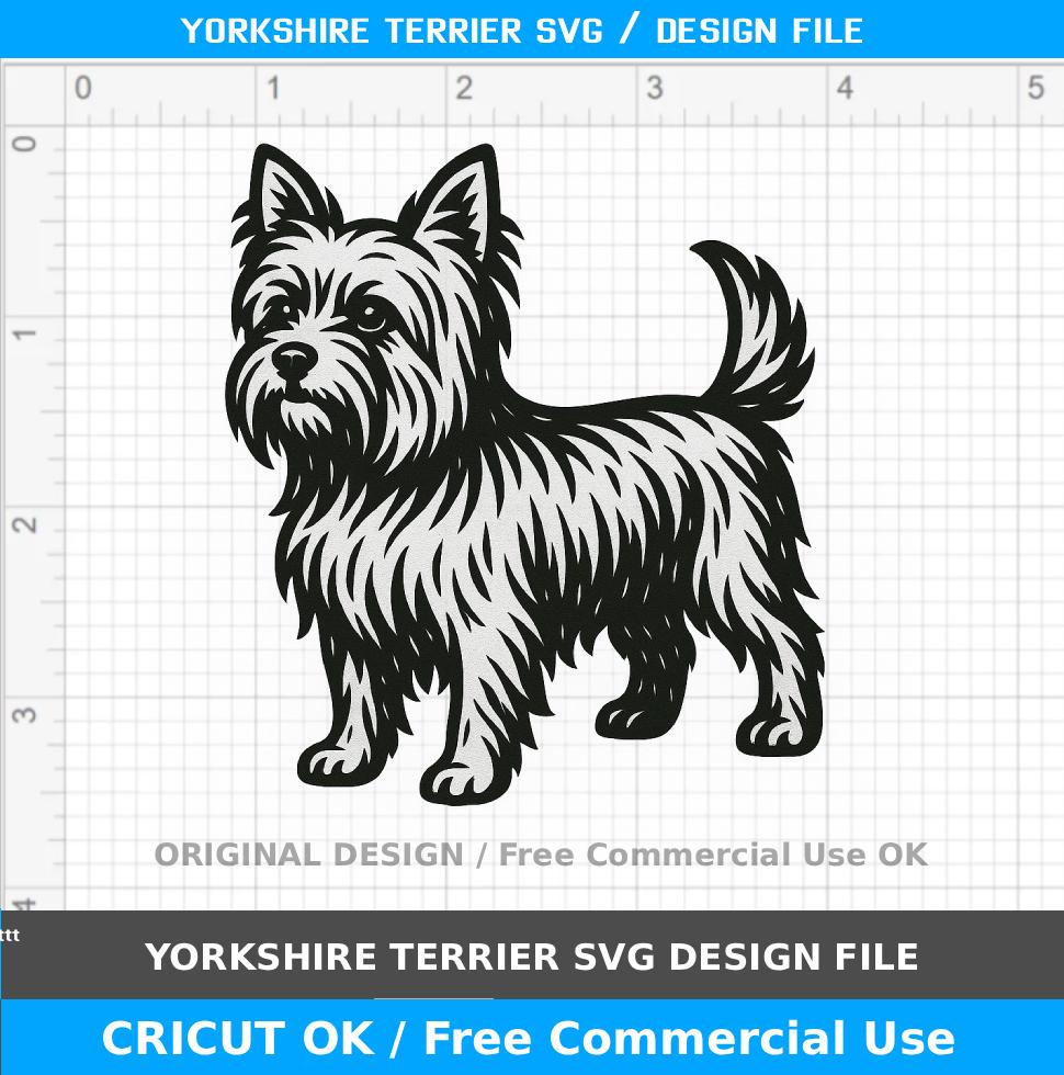 yorkshire terrier svg / yorkie svg / yorkie dog side view / free commercial use