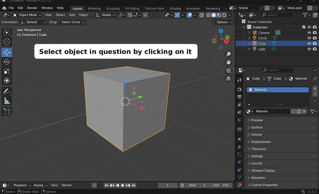 blender, select, object