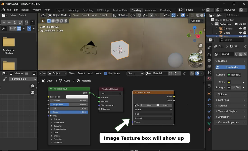 shader box, texture image