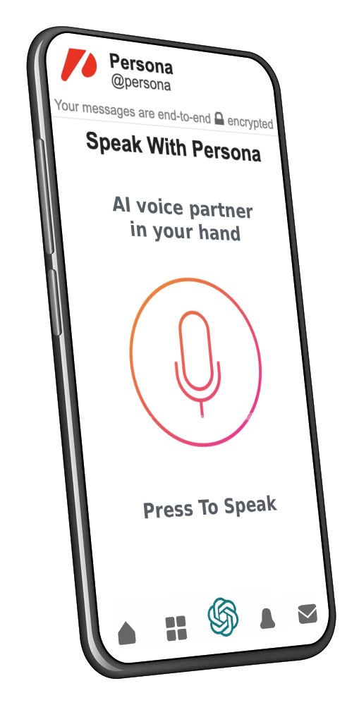 persona ai / audio ai chat friend